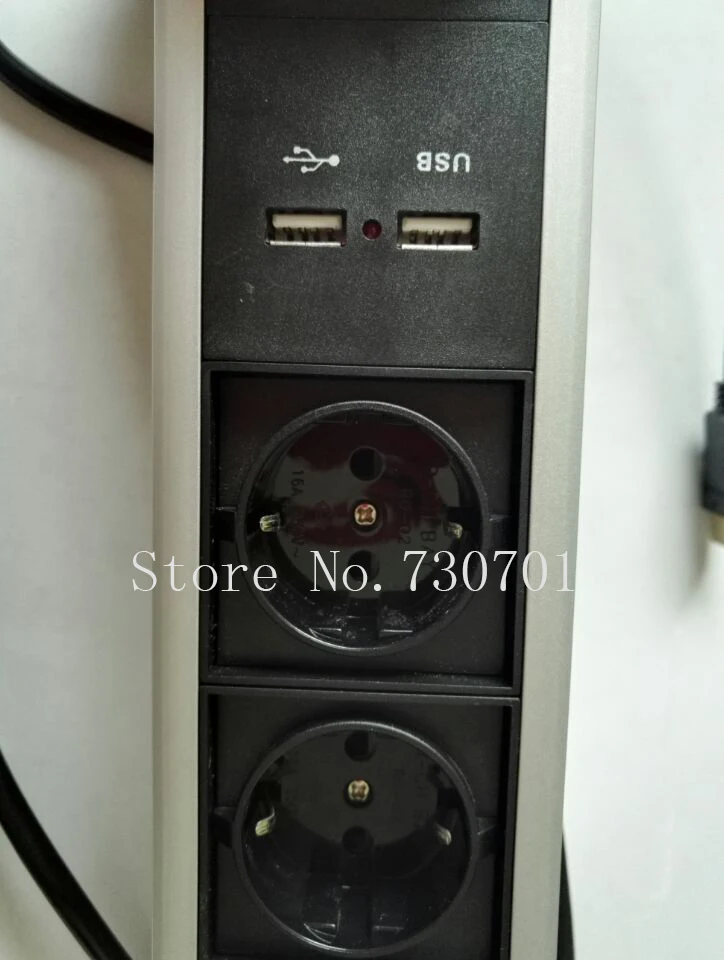 Новая Скрытая кухонная Выдвижная розетка на заказ с 1 HDMI 2 USB портами для зарядки 3