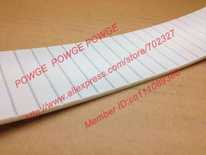POWGE 25 метров P2 плоский ремень P2-32 ширина 32 мм толщина 2 PU Цвет Черный полиуретан со