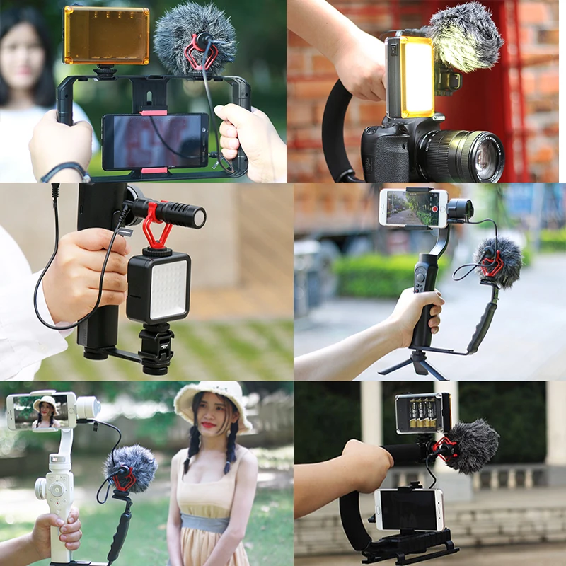 BOYA BY-MM1 беспроводной микрофон камера видео микрофон Подставка для iPhone X DJI Осмо Карманный Zhiyun Smooth 4 PK BM Rode VideoMicro