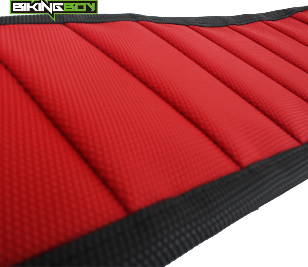 Ребристый Гриппер для мотокросса BIKINGBOY Red MX мягкий чехол Honda CRF 250R 450R CRF250R 2014 2017 CRF450R