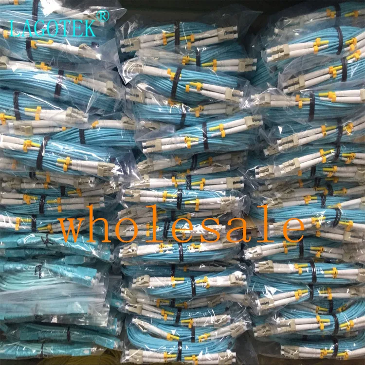 10 шт./лот 3 м LC к OM3 OM4 мультимодовый 10G волоконный патч корд дуплексный мм 50/60 мкм