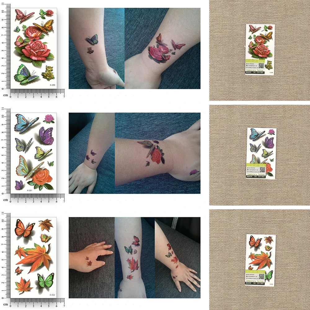 30 шт. Поддельные Временная водостойкая Татуировка переводятся с помощью воды