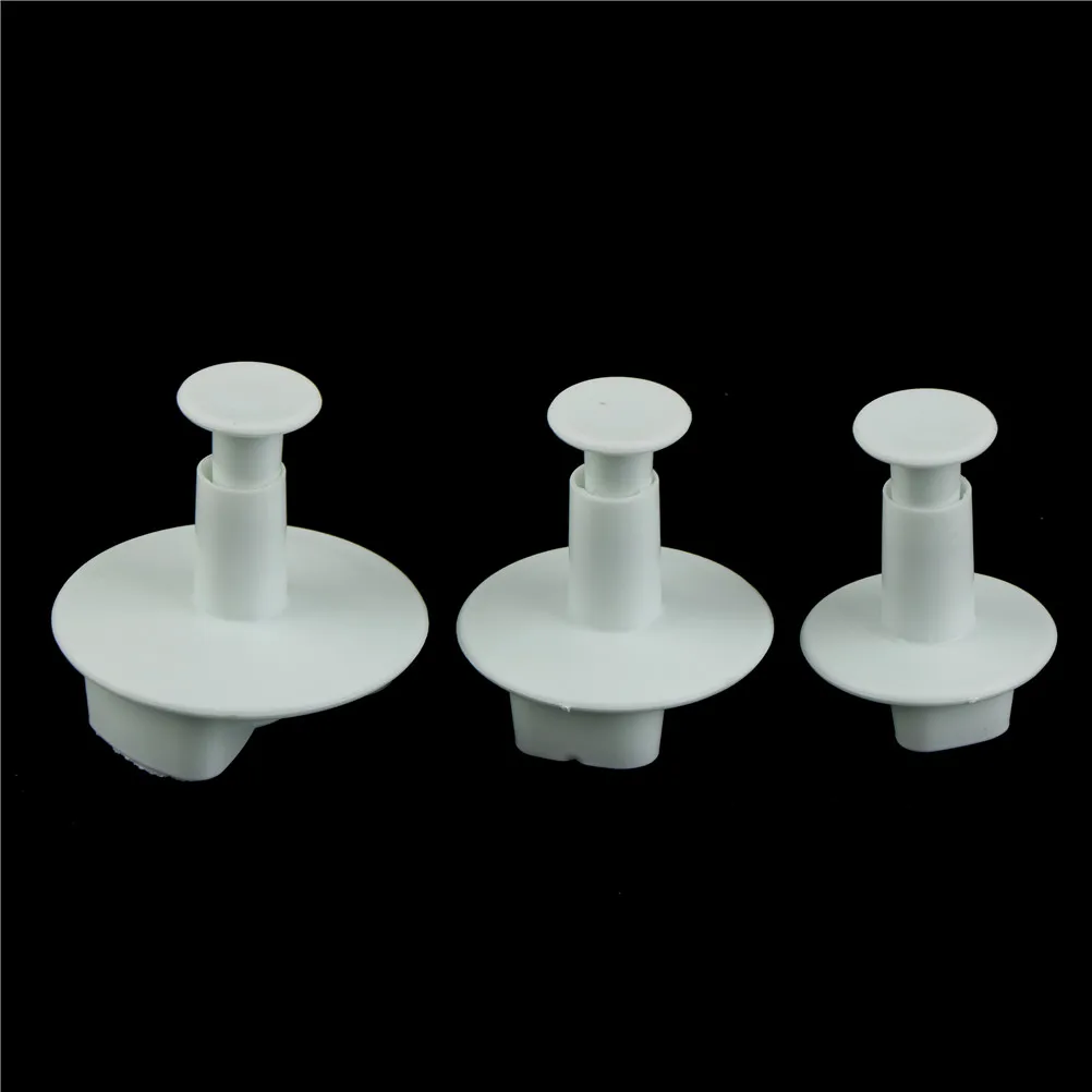 3 Pcs Plastic Bowknot Cookie Biscuit Cutter corating Plunger Fondant Mold | Дом и сад