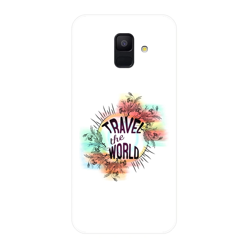Phone Case For Samsung Galaxy A3 A5 A7 2016 2017 Soft Silicone Travel Girl Camera Back Cover A6 A8 Plus 2018 | Мобильные телефоны и
