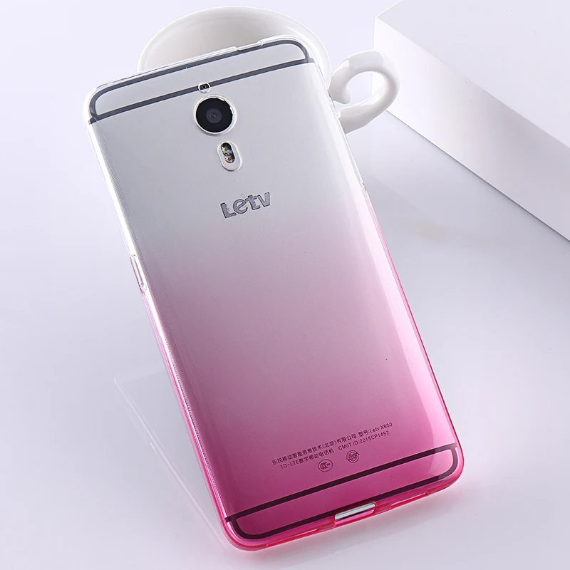 Letv Le 1 Pro Чехол X800 Прозрачный Тонкий силиконовый чехол 5," Ультратонкий чехол на заднюю панель с эффектом градиента