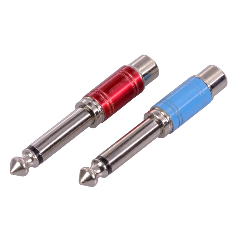 8 шт./4 пары 6 35 мм 1/4 дюйма папа|jack audio connector|jack connectorjack plug connector |