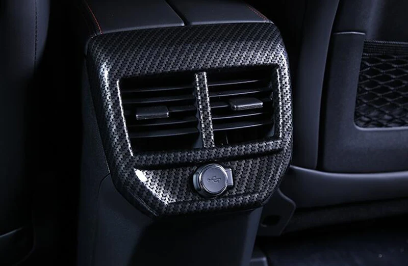 

ABS Chrome Car Rear Air Vent Styling Overlay Cover For Peugeot 3008 GT 2017 2018 Matte Interior Air Outlet Trims Accessories