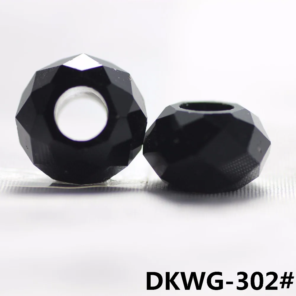 ZHUBI Glass Spacer Round 8*14MM Crystal Rondelle With Large Hole Beads DIY Wholesale Jewelry Materials Making Bracelet | Украшения и