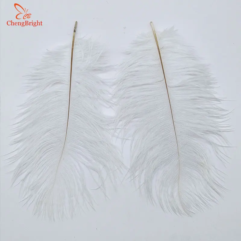 ChengBright-plumas de avestruz para fabricaci&oacute;n de joyas, accesorios de fiesta de boda, decoraci&oacute;n de boda, 25-30CM/10-12 pulgadas, 100 Uds.-3
