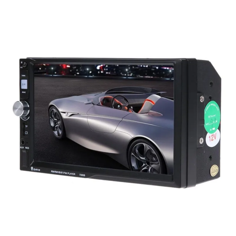 7 дюймовый сенсорный экран 7080B автомобильное радио 2 Авто Аудио плеер стерео bluetooth