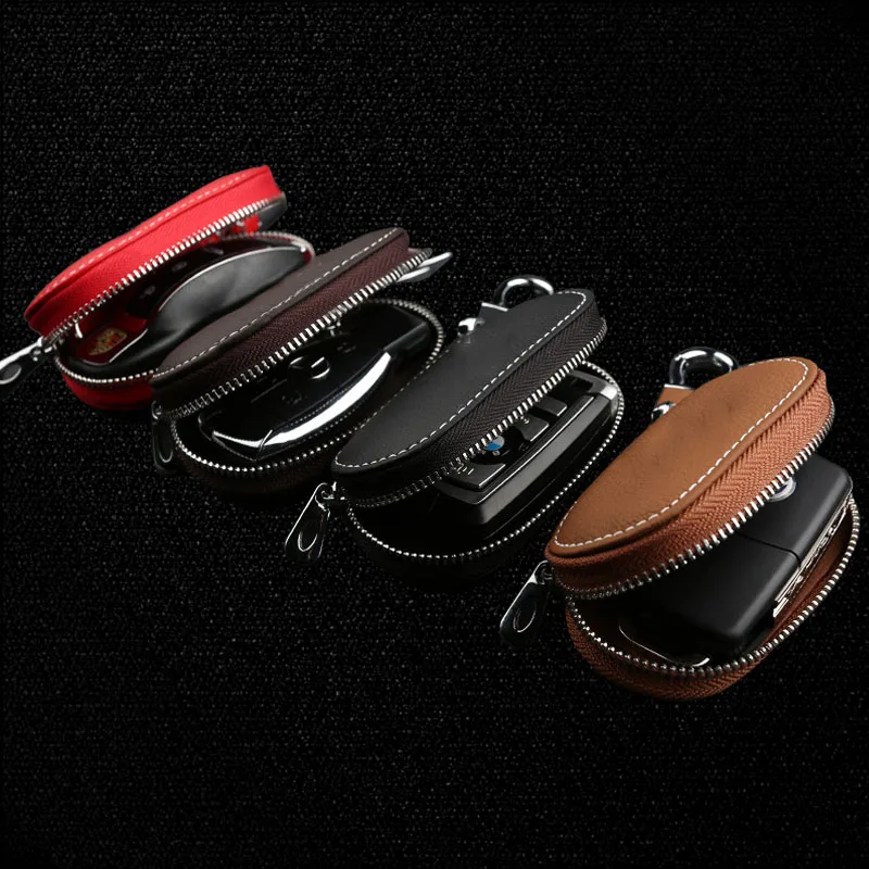 Сумка для ключей чехол на молнии кошельки с брелоками автомобиля дома подлинный