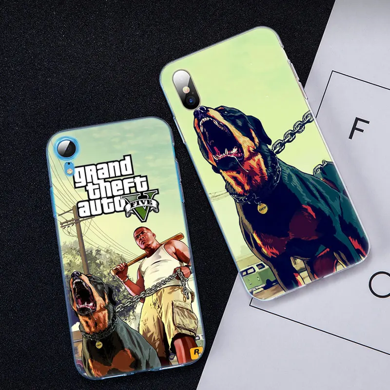 Горячая Grand Theft Auto GTA 5 Мягкий Силиконовый Модный чехол для Apple iPhone 11 Pro XS MAX XR X 7 8 Plus 6