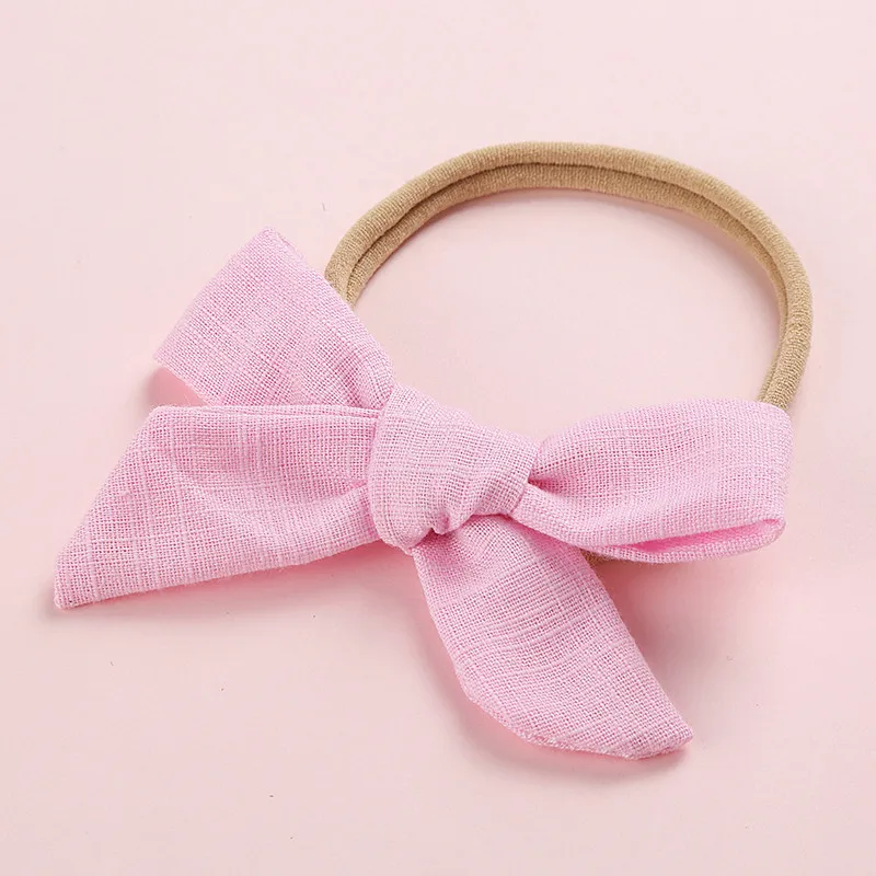 50pcs Bulk Price Girls Bows Nylon Headbands Super Soft Traceless Cotton Head Bands For Baby Hair Wraps Kids Adult | Детская одежда и