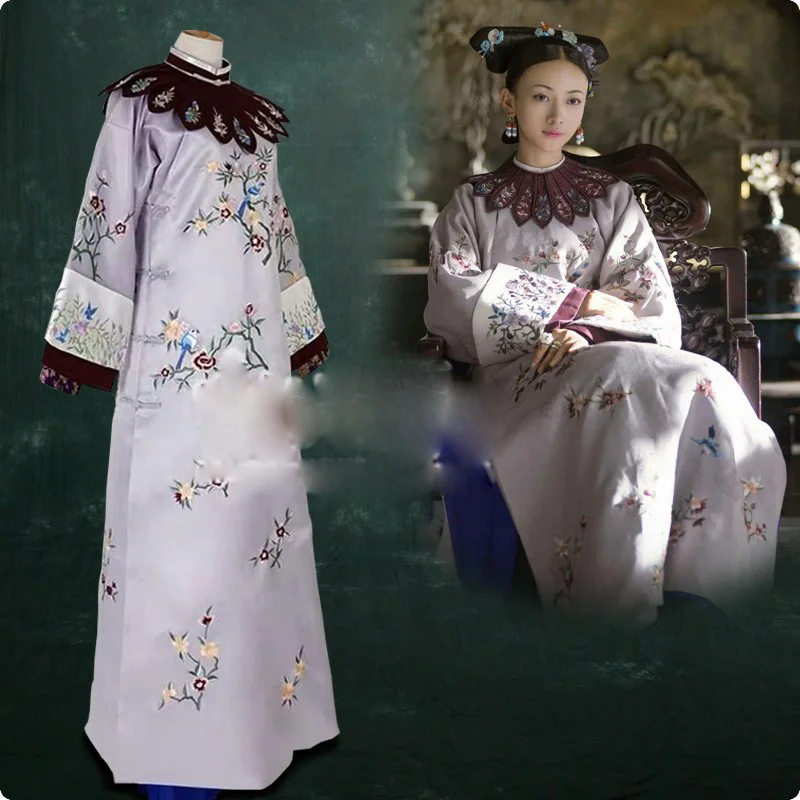 Фото Нежный вышитый Wu JinYan женский костюм принцессы ханьфу династии Цин Qifu новейшая