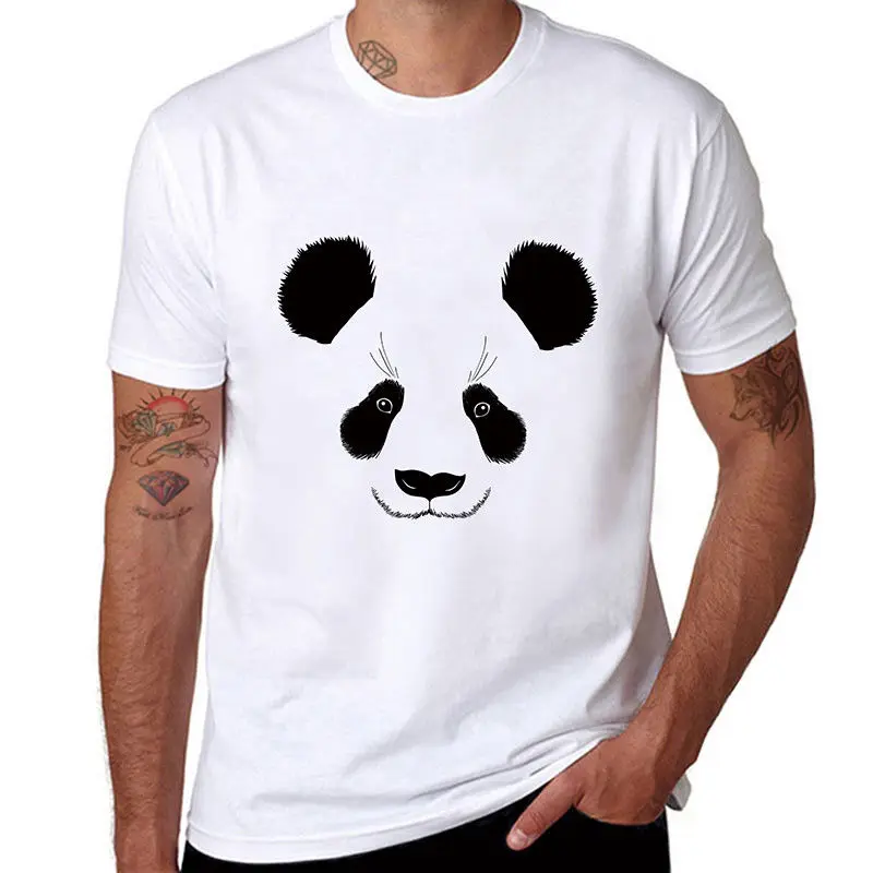 

Fashion Soft Men T-shirts Cotton Panda Leisure Short Sleeve Tees Casual Tops T Shirt Men Short Sleeve Cotton Hip Hop