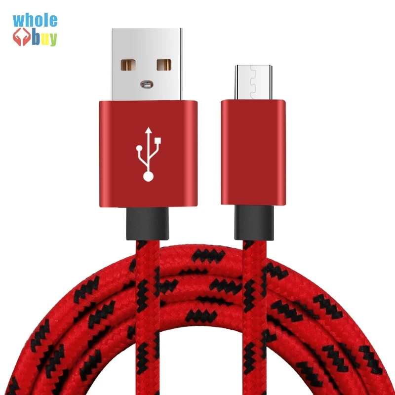 500 шт/партия 0,25 м 1 м 2 м 3 м нейлоновая плетеная решетка Micro 5pin 8pin type-c кабель для быстрой зарядки для iphone huawei sony