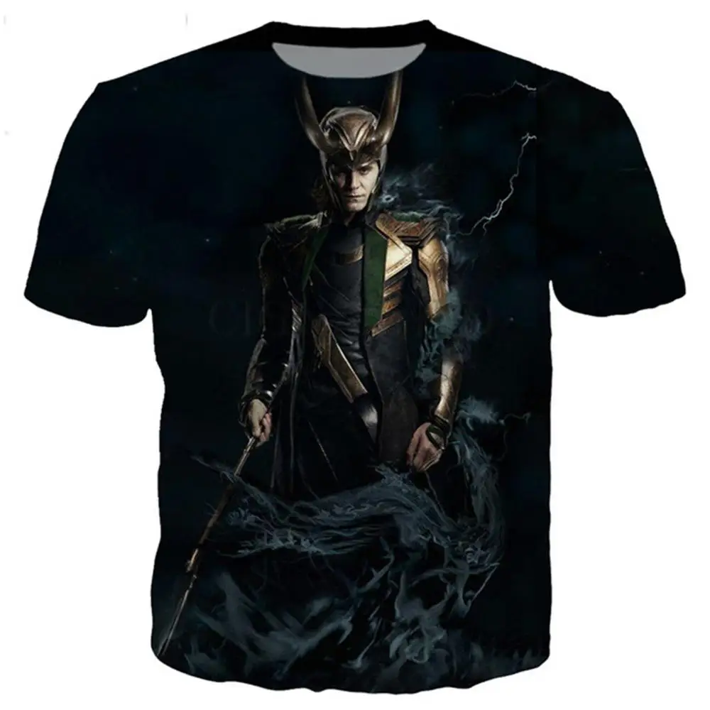 Футболка Loki series для мужчин и женщин Классическая Модная рубашка с 3D принтом