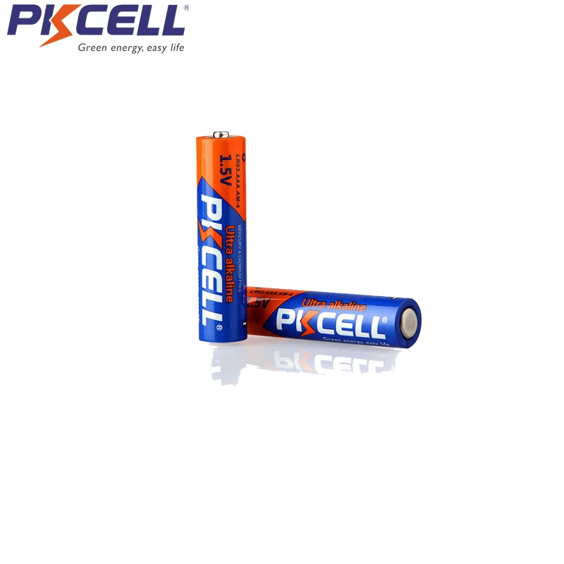48 x батареи PKCELL LR03 R03 1 5 V AAA щелочные без ртути сухая батарея для электрической