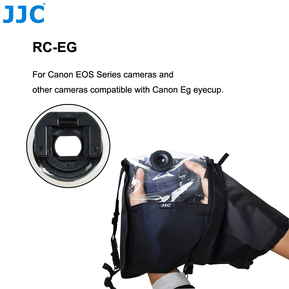 JJC дождевик водонепроницаемый протектор DSLR дождевик для Canon 1Ds Mark III/1D Mark IV/5D Mark III камеры с Eg/Eb/Ef наглазник - Цвет: RC-EG