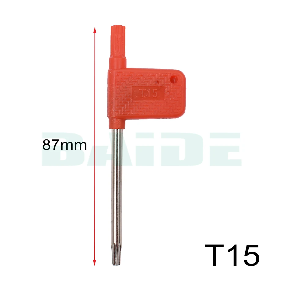 Отвертка Ключ Torx T6 T7 T8 T9 T10 T15 T20 маленькие отвертки с красным флагом инструменты 200