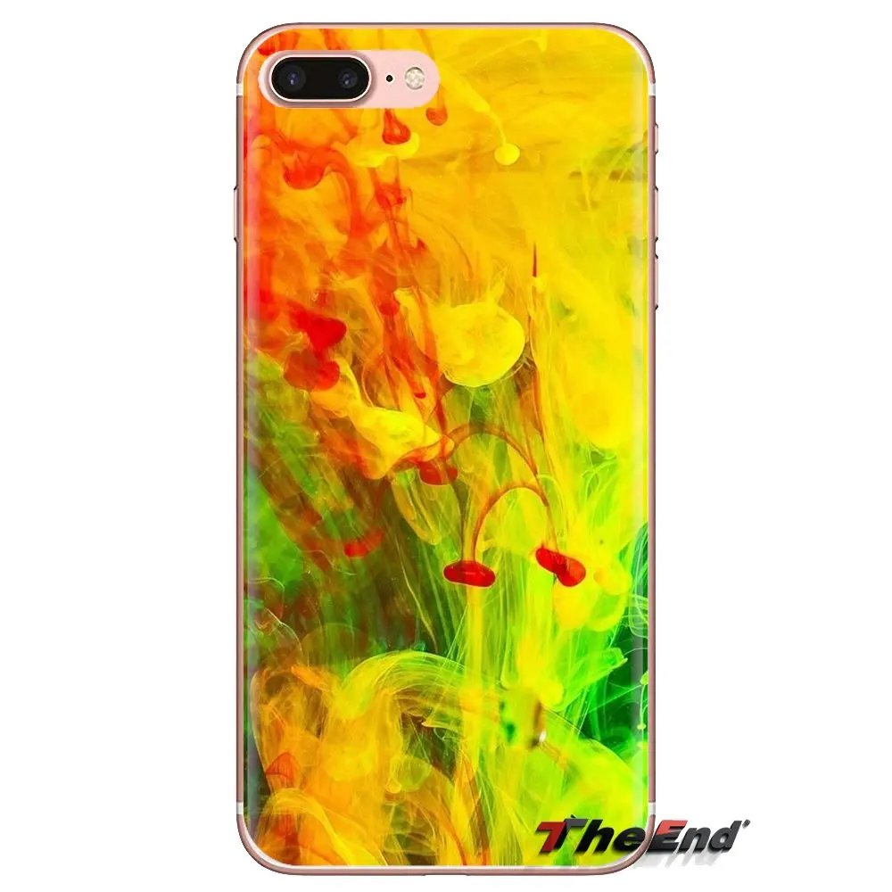 Абстрактная краска цвет HD обои силиконовый чехол для телефона iPod Touch Apple iPhone 4 4S 5 5S
