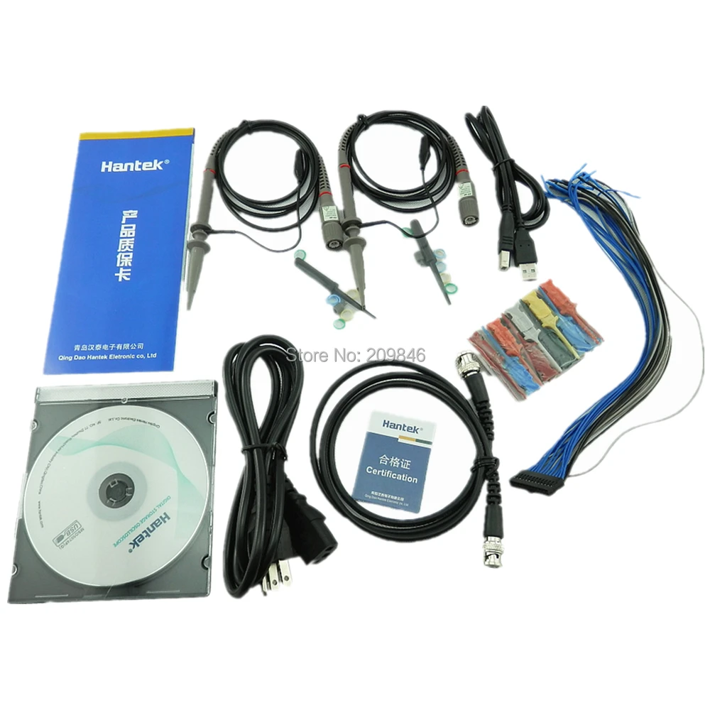 Hantek MSO5074FG 70MHz 4CH Oscilloscope + 8CH Logic Analyzer 25MHz Arb.Waveform Generator 1Gsa/s 1M Record | Инструменты