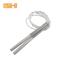 2pcs 8mm tube diameter cartridge heater element stainless steel single head heating pipe for core shooter 100120150w