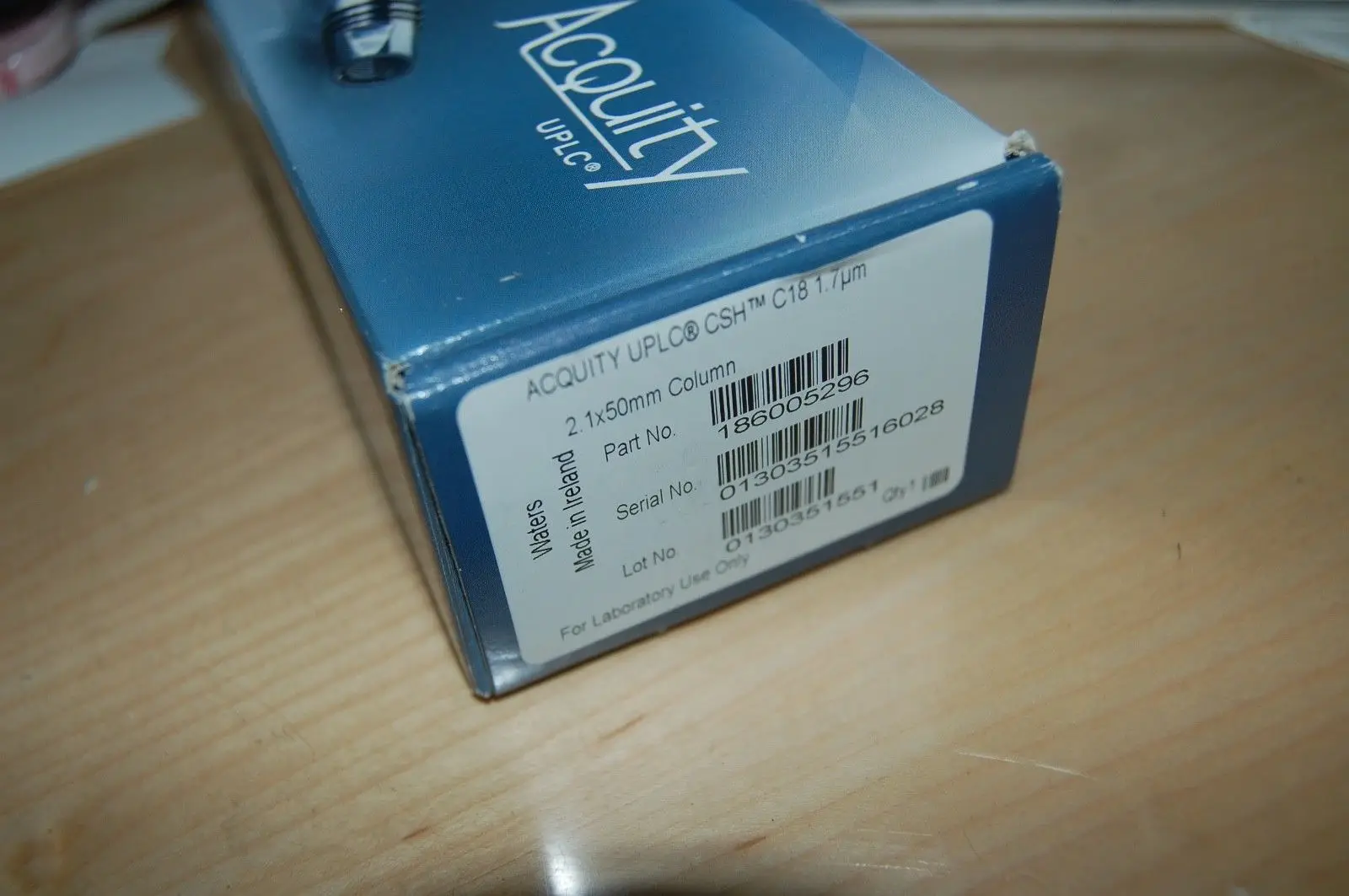 

For Acquity CSH C18 UPLC Column 186005296 1.7u 2.1x50 Mm