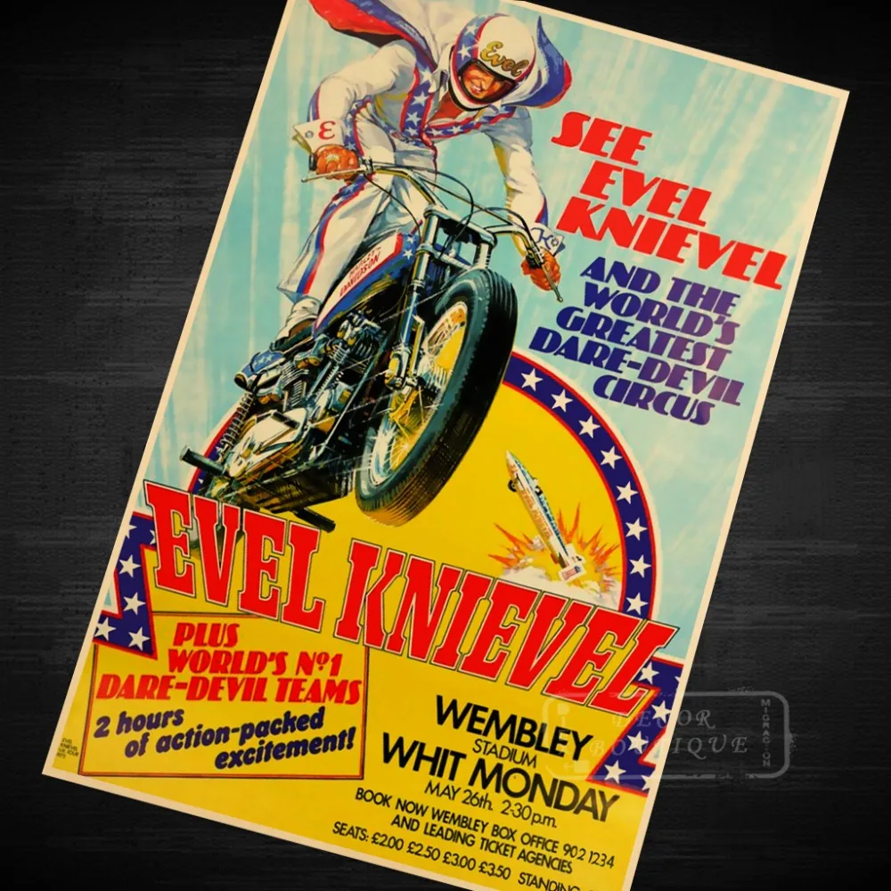 Мотоцикл езда на велосипеде марафон игра Винтаж Ретро Крафт плакат декоративный