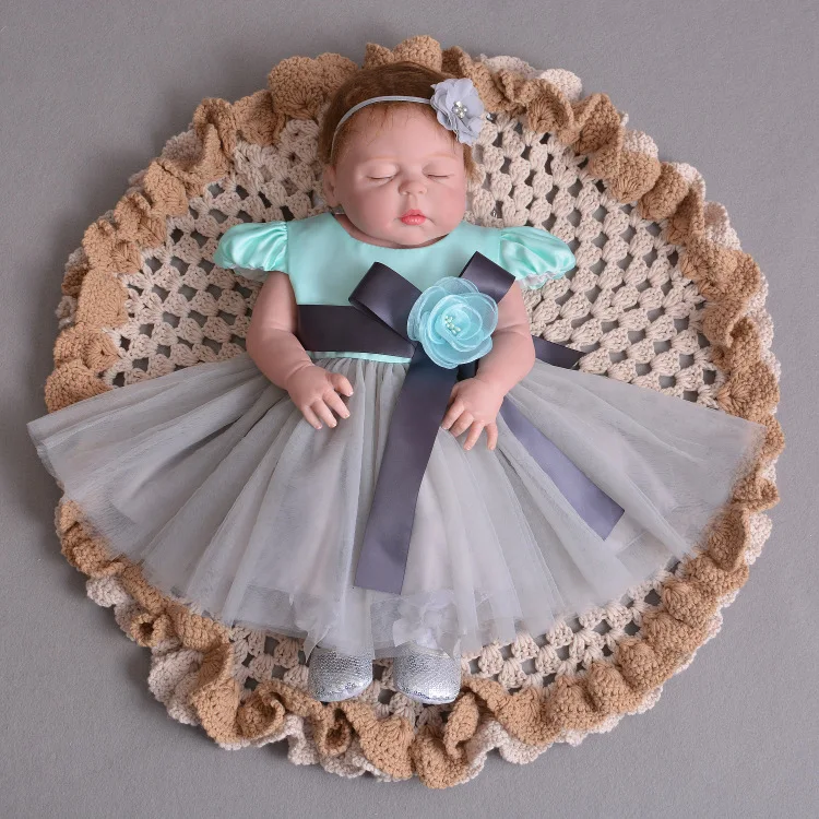

55 см полный Силиконовый реборн тела, ребенок, Спящая кукла, игрушка, как настоящая 22 дюйма новорожденная девочка, принцесса, младенцы, кукла, ...