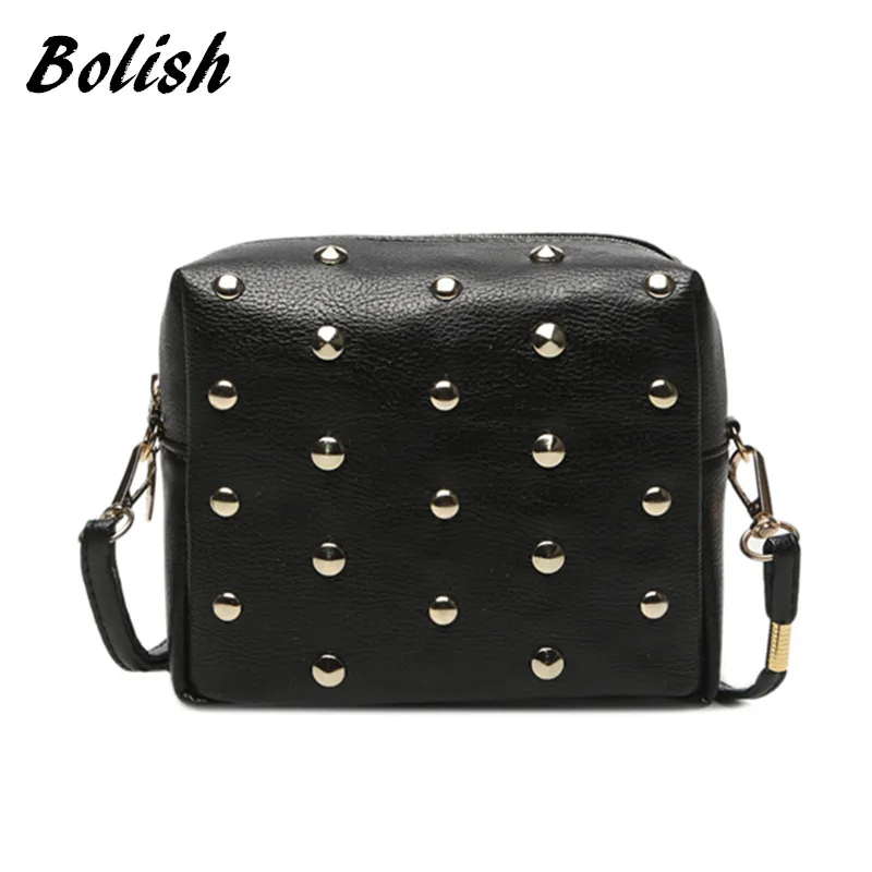 Модная тенденция 2016 Летняя женская барсетка Сумочка с ремешком В стиле панк