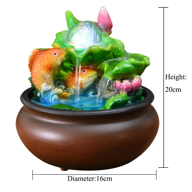 Креативный полимерный водяной фонтан 110 В/220 В каменистый декоративный фон