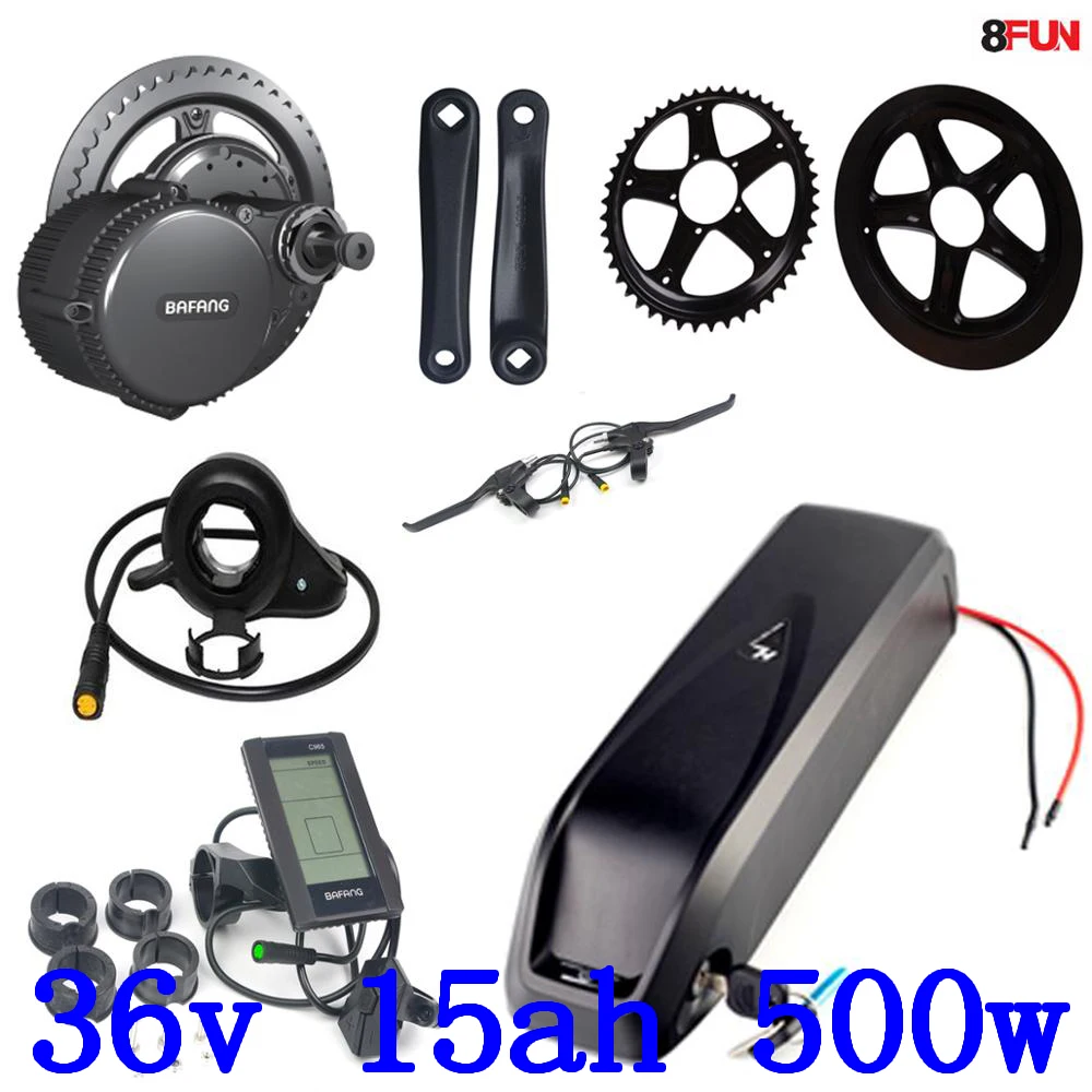 Комплект электродвигателя Bafang BBS02 литий ионный привод 36 в 500 Вт + аккумулятор В 350 15