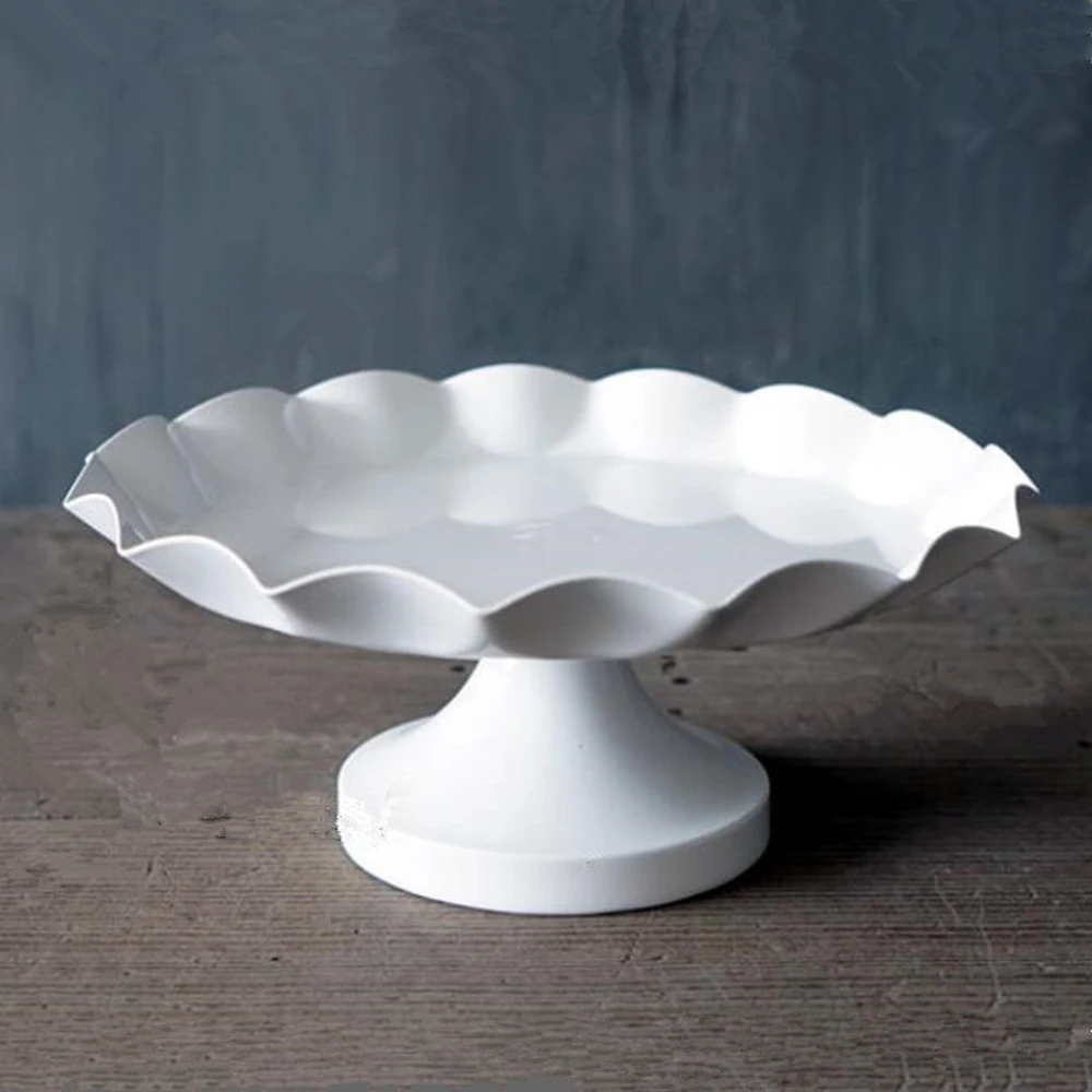 Новая белая подставка для торта металлическая железная кексов украшение