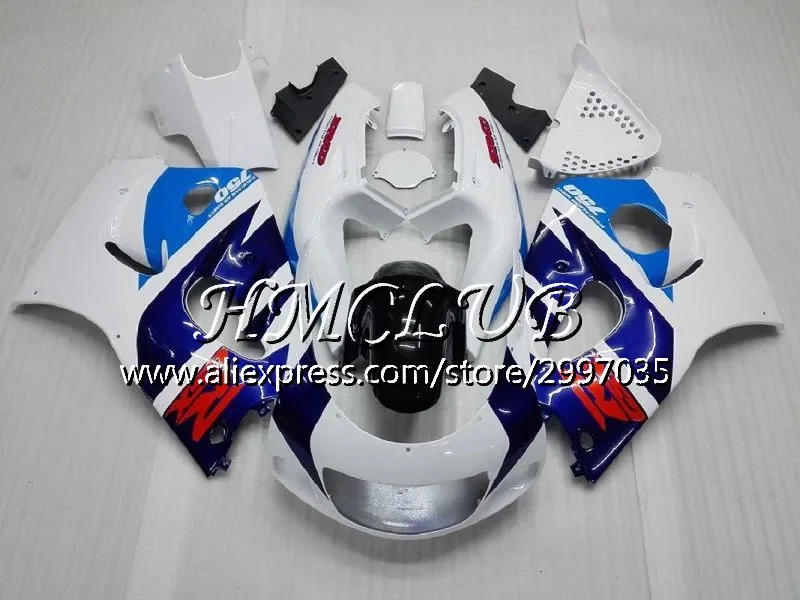 No. 6 Майка для Suzuki srad GSXR600 1996 1997 1998 1999 2000 24HC образования легкой пены. 3 GSX-R600 GSXR 750 600 GSXR750 96 97 98 99 00 фабрики голубой обтекатель - Цвет: No. 6