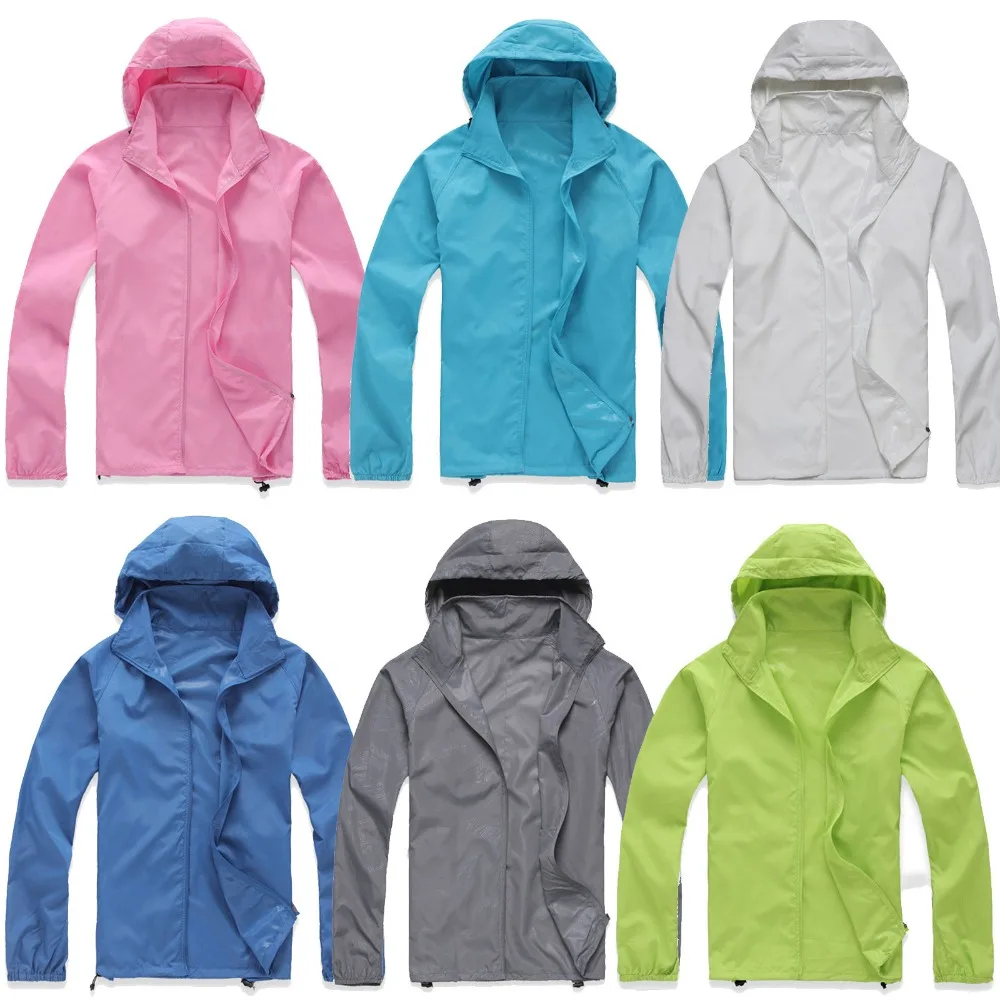 Водонепроницаемая Солнцезащитная куртка мужская женская негабаритная легкая
