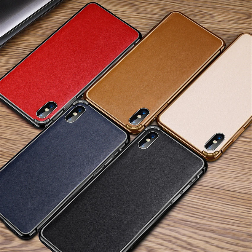 Чехол для телефона из натуральной кожи iPhone 6 7 8 plus съемная рамка мягкие чехлы