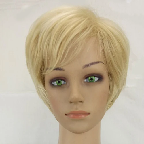 golden HAIRJOY Женские синтетические волосы парик коричневый блонд Выделите слоистые короткие прямые парики 9 цветов - Цвет: golden