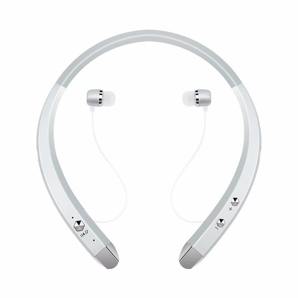 Беспроводной шейным Bluetooth гарнитуры громкой связи Спорт стерео наушники с