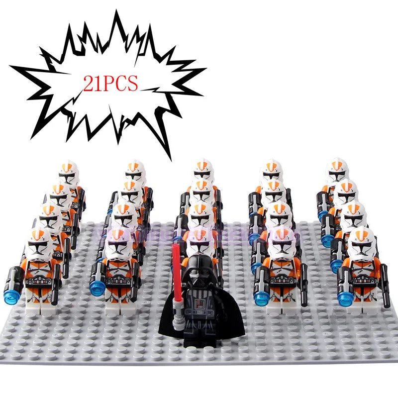 Legoed Звездные войны игрушки/солдаты клоны корпус Штурмовик Playmobil строительные