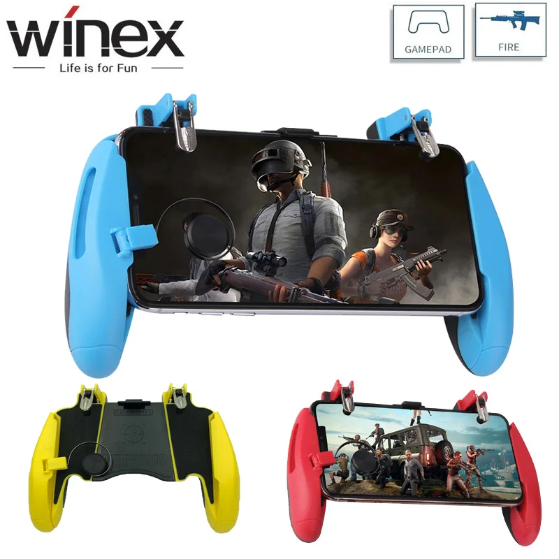 Мобильный игровой контроллер PUBG геймпад с кнопками прицела джойстик для IPhone Android