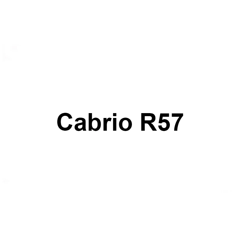 CABRIO R57 Наклейка на руль для Mini Cooper JCW One+ S F54 F56 F55 F60 R55 R56 R57 R58 R60 R61 - Название цвета: CABRIO R57