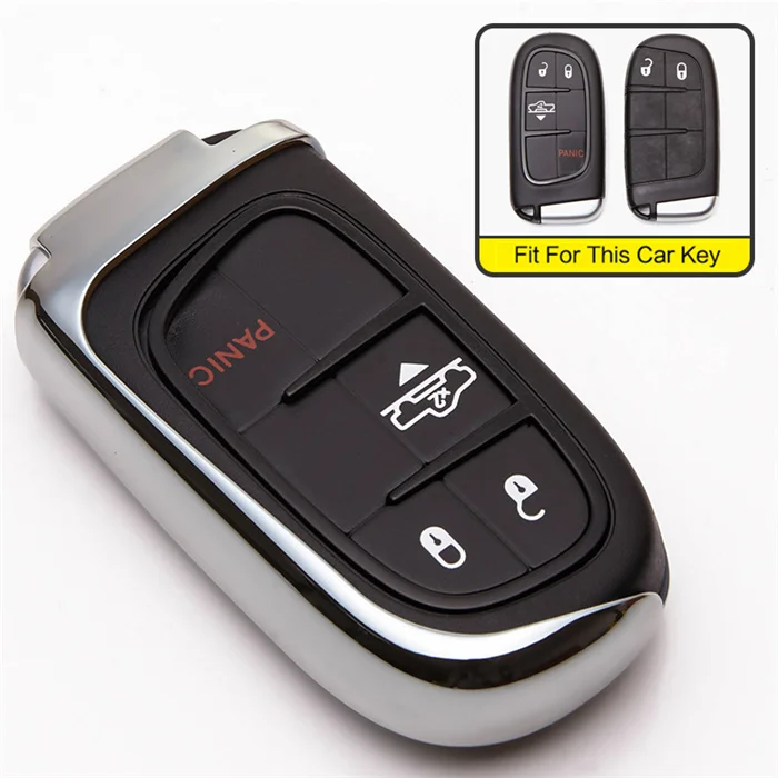 silver only case Для Fiat Tipo Toro 500X nuovo Grazie TPU автомобильный чехол для ключей держатель для Fiat Freemon брелок автомобильные аксессуары для Jeep для Dodge - Название цвета: silver only case