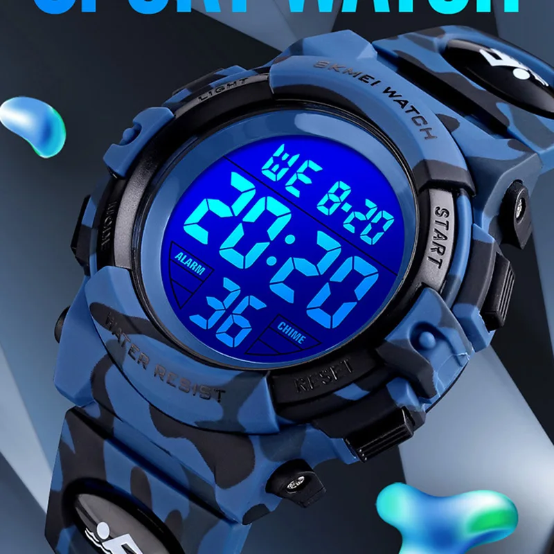 

SKMEI Children Watch 50M Waterproof Kid Watches Luxury Stop watch Alarm Wristwatch For Boys Fashion Kids Clock relógio