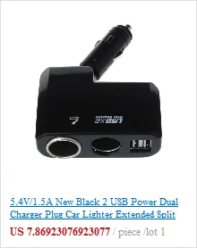 Двойной USB Порты и разъёмы 3.1A светодиодный синий гнездо для автомобильного прикуривателя компонентов концентратор адаптер питания 12 V-24 V для IPad смартфон DVR gps