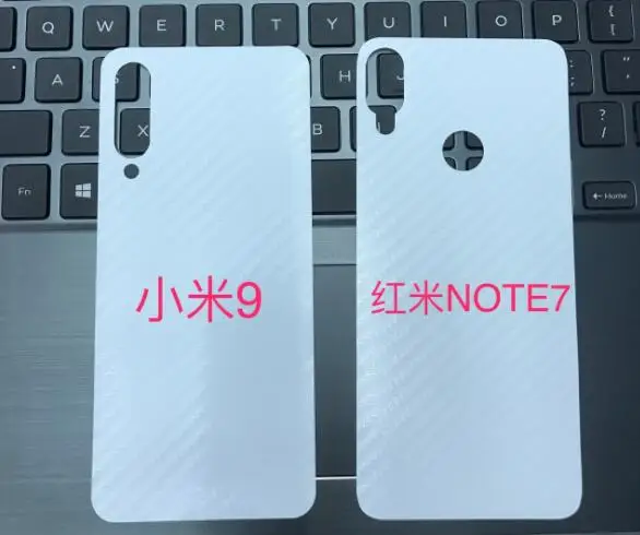 5 шт./лот для задней панели экрана Redmi Note 7 из углеродного волокна Защитная пленка 6