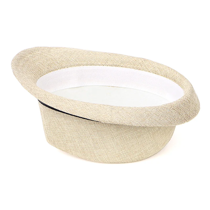 Лето 2019 Chapeu Homme ковбойские джазовые шляпы Женские однотонные льняные Панама