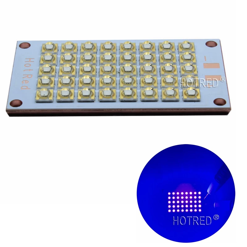 Новый 50 Вт 100W120W когда либо светильник УФ 395nm 400nm COB лампы светодиодный чип диод
