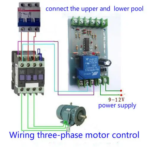 12 В постоянного тока регулятор уровня жидкости датчик обнаружения воды релейный