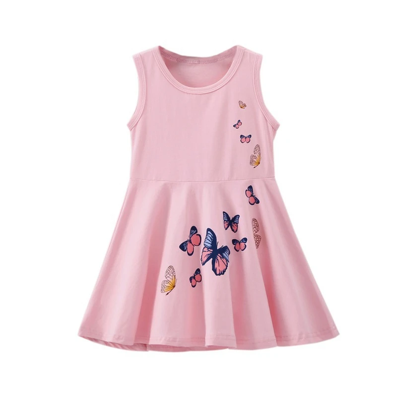 Kid Girl Dress HotBaby Dresses Pattern Cartoon Birthday Female Summer Clothes Kids | Детская одежда и обувь